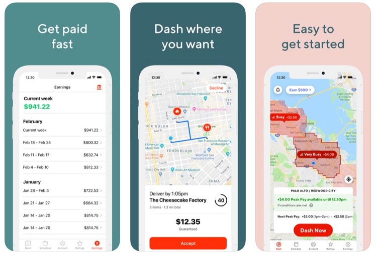 DoorDash dasher app